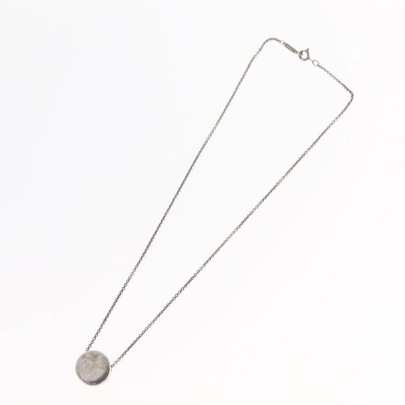 TIFFANY&Co. 1837 Concave Circle Necklace Ag925 Silver Auth SW1646 - Picture 9 of 14